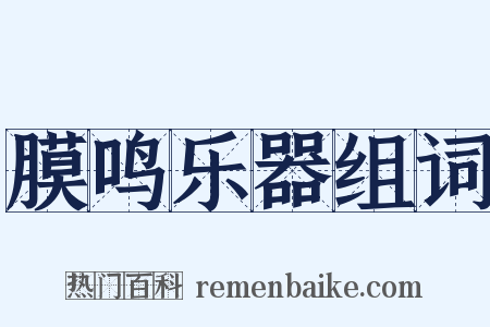 膜鸣乐器组词是什么意思的图片